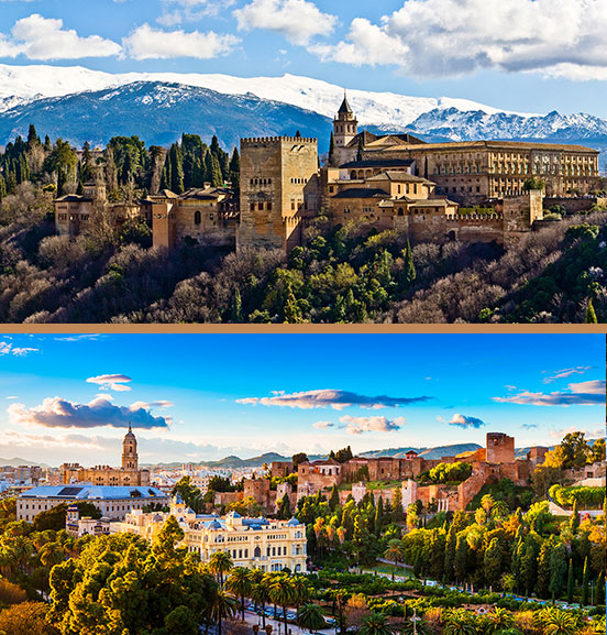 Alhambra depuis Málaga